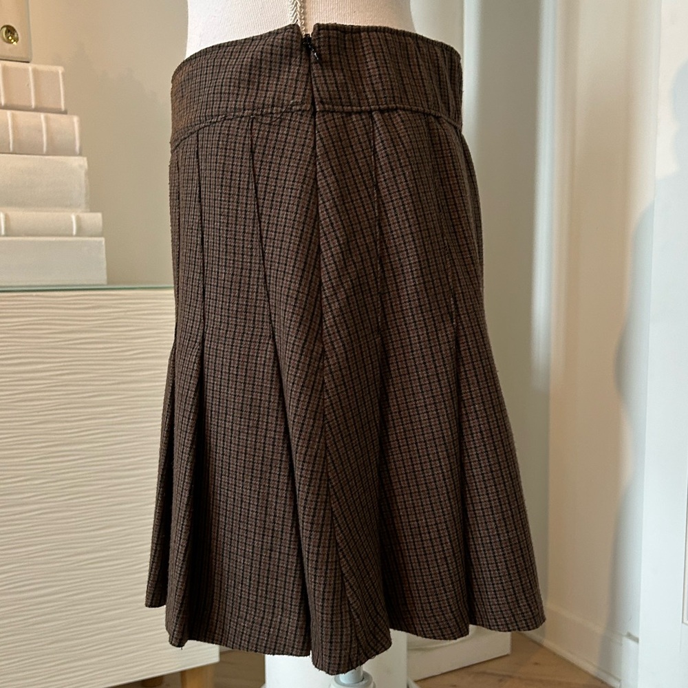 Abercrombie & Fitch Tweed Brown A-Line Mini Skirt - M - Picture 2 of 14